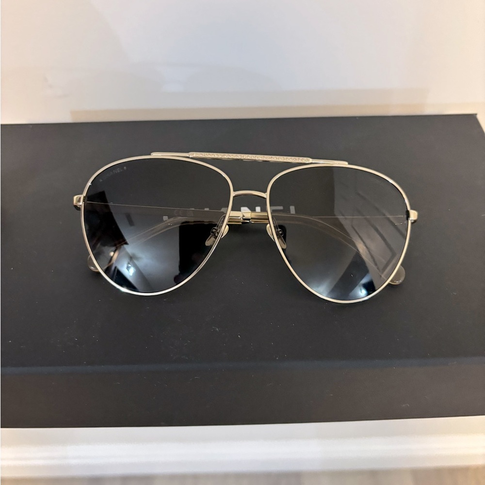 CHANEL aviator sunglasses